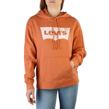 Felpa Donna Arancione Cotone Levis - 18487_GRAPHIC