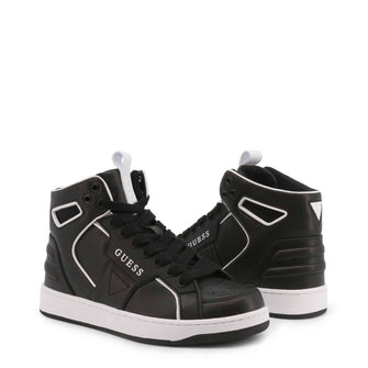 Sneakers Alta Donna Nero Guess - BASQET-FL7BSQ-LEA12