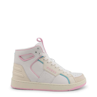 Sneakers Donna Alta Bianco Guess - BASQET-FL7BSQ-LEA12