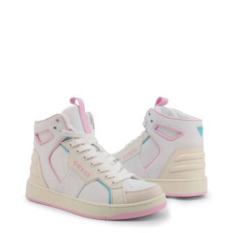 Sneakers Donna Alta Bianco Guess - BASQET-FL7BSQ-LEA12