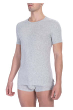 T-shirt Girocollo Uomo Grigio Cotone Bikkembergs - BKK1UTS01SI