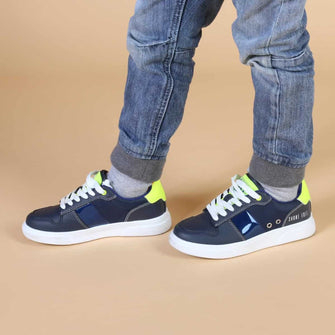 Sneakers Bambino Nero Blu Shone S8015-013