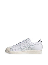 Sneakers Unisex Bianco Adidas SuperstarPure Pelle Tessuto