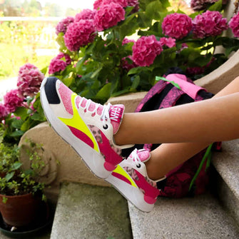 Sneakers Bambino Bianco Argento Shone 3526-014