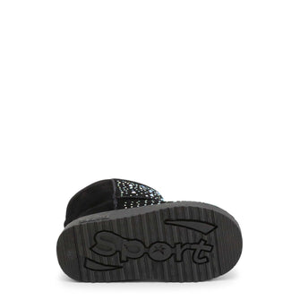 Stivaletti Bambina Nero Glitter Shone 198