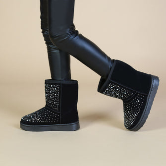 Stivaletti Bambina Nero Glitter Shone 198