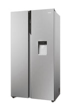 SBS 90 Serie 5 HSR5918DWMP frigorifero side-by-side Libera installazione 521 L D Platino, Acciaio inox