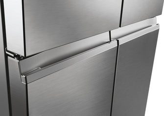 Cube 83 Serie 5 HCW58F18EWMP frigorifero side-by-side Libera installazione 507 L E Platino, Acciaio inox