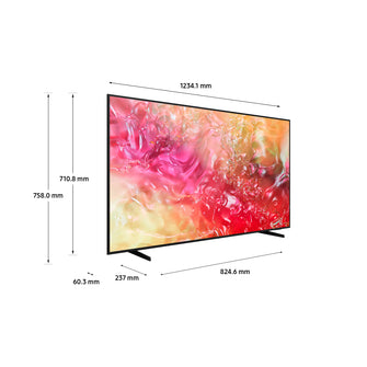 Crystal UHD 4K 55” UE55DU7170UXZT Smart TV Wi-Fi Black 2024, Processore Crystal 4K, 4K Upscaling, Slim Look Design, OTS Lite