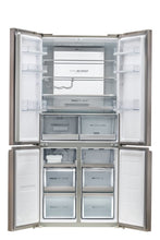 Cube 83 Serie 7 HTF-508DGS7 frigorifero multi-door Libera installazione 537 L F Grigio