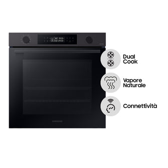 NV7B4440VBB Forno ad incasso Dual Cook Serie 4 76 L A+ Black Inox