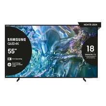 Q60D TV QLED 4K 55” QE55Q60DAUXZT Smart TV Wi-Fi Titan Gray 2024, Quantum Processor Lite 4K, 4K Upscaling, AirSlim Design, OTS Lite