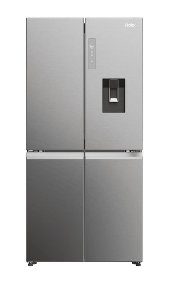 Cube 83 Serie 5 HCW58F18EWMP frigorifero side-by-side Libera installazione 507 L E Platino, Acciaio inox