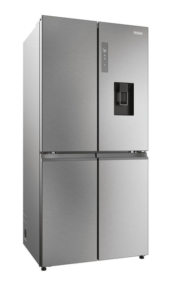 Cube 83 Serie 5 HCW58F18EWMP frigorifero side-by-side Libera installazione 507 L E Platino, Acciaio inox