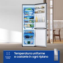 RB34C775CS9 frigorifero Combinato EcoFlex AI 1.85m 344L Libera installazione con congelatore Wifi 1,85m 344 L con rivestimento in acciaio inox Classe C, Inox