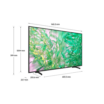 Crystal UHD 4K 43” UE43DU8070UXZT Smart TV Wi-Fi Black 2024, Processore Crystal 4K, 4K Upscaling, AirSlim Design, OTS Lite